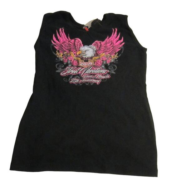 Street Vibrations 2019 Sleeveless Tank Dress Biker Graphic Lace-Up Back 3XL - Picture 3 of 9